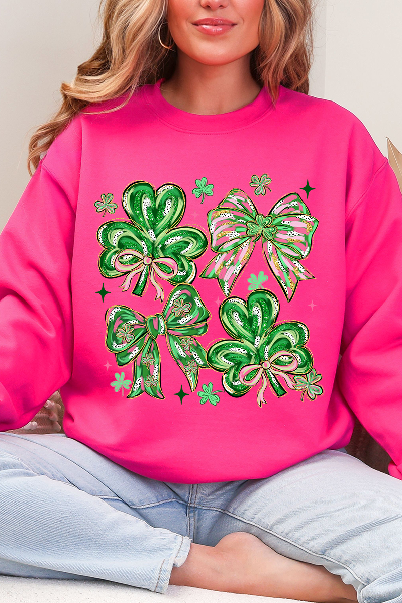 Lucky Luxe Bows Heavy Blend Crew Sweatshirt product image 1