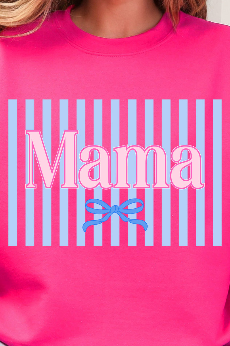 Mama Striped Heavy Blend Crew Sweatshirt product image 2