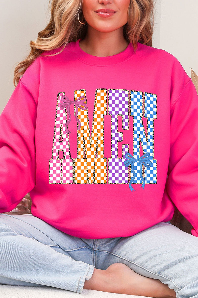 Color Check Amen Heavy Blend Crew Sweatshirt product image 4