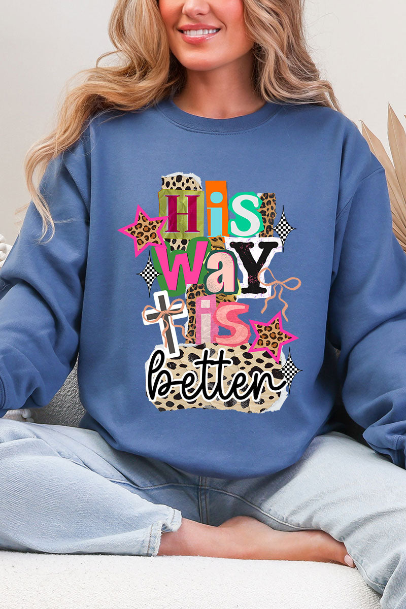 Bold His Way Is Better Heavy Blend Crew Sweatshirt product image 4