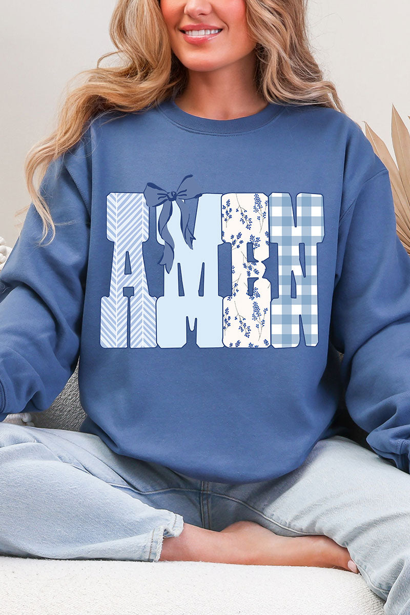 Sunday Blue Amen Heavy Blend Crew Sweatshirt product image 3