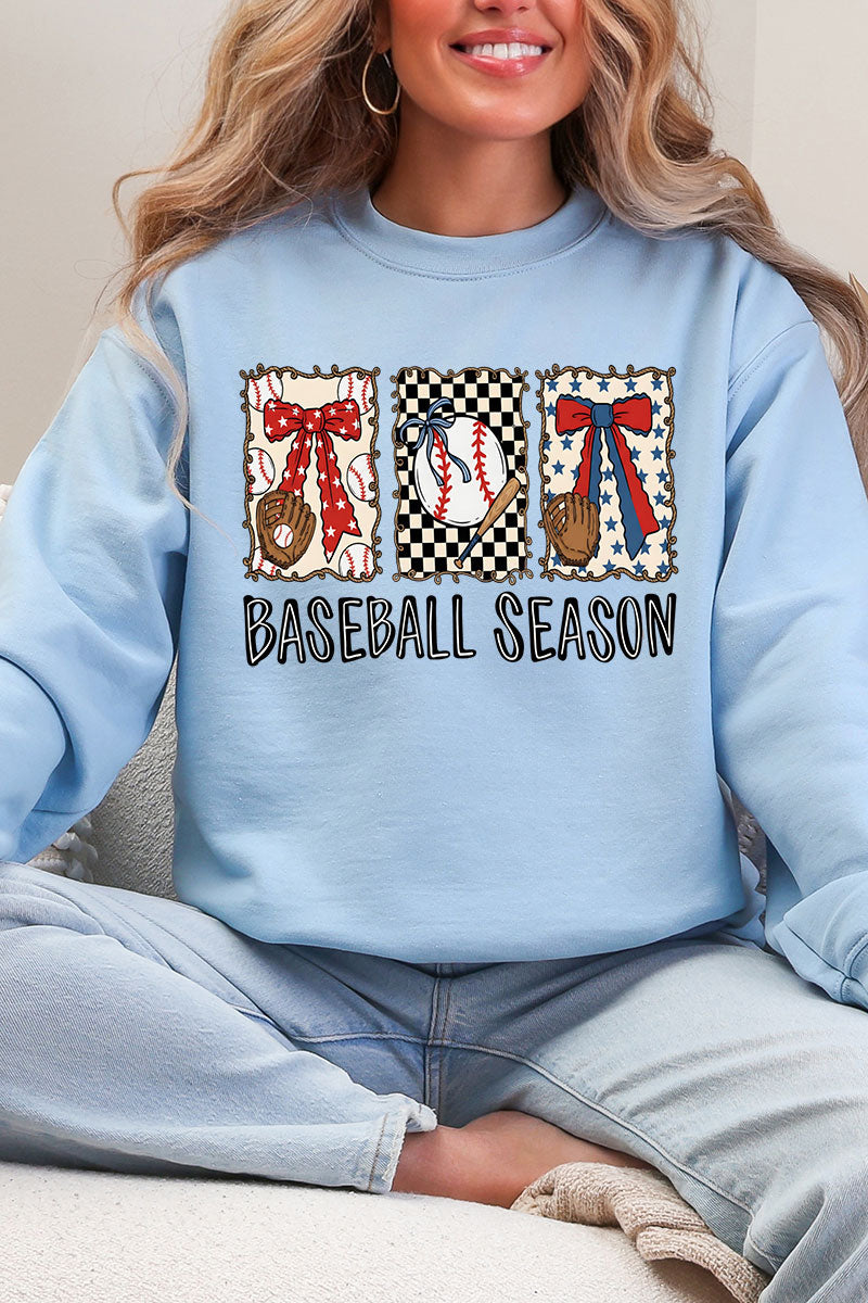 Baseball Season Ribbon Heavy Blend Crew Sweatshirt product image 4