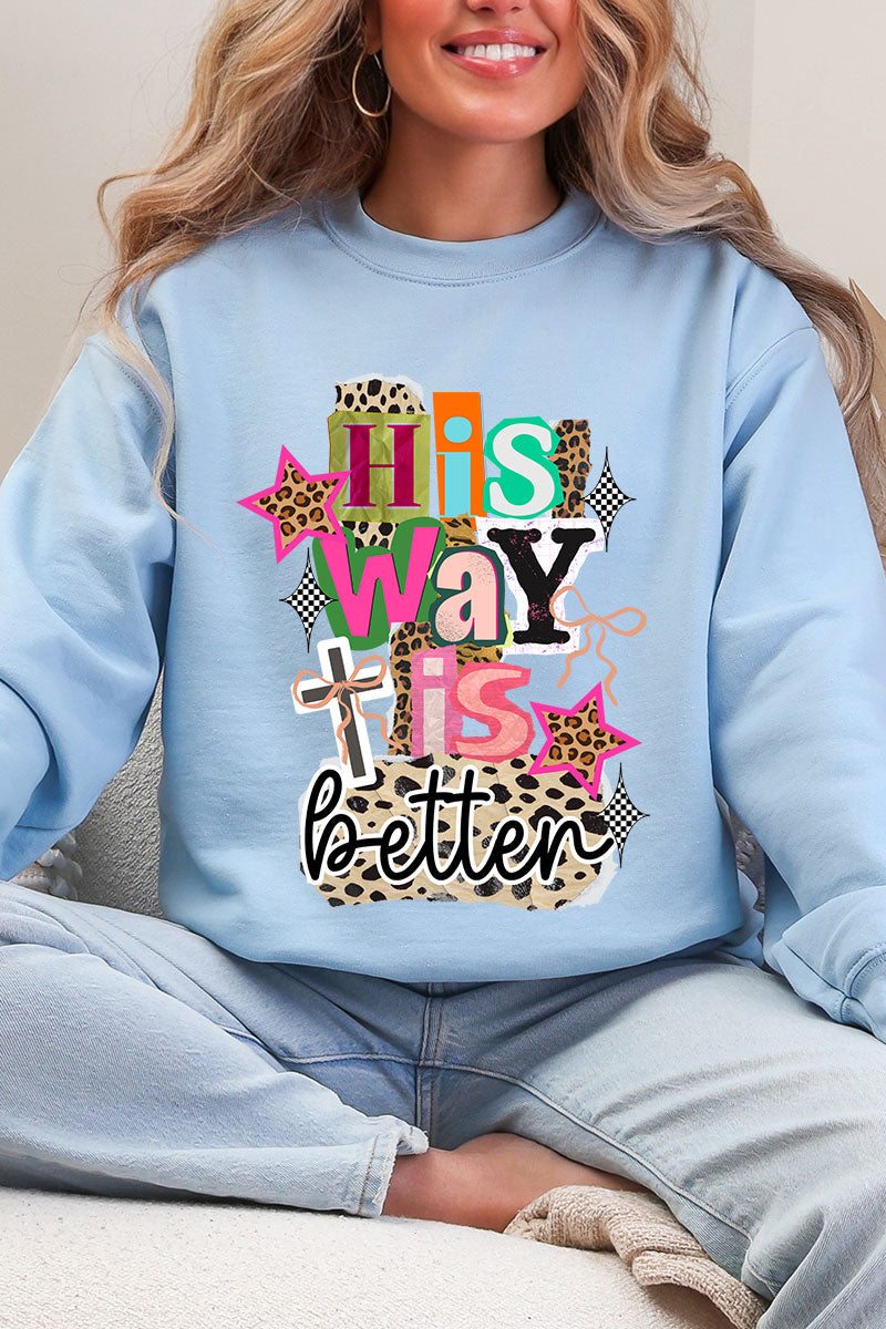 Bold His Way Is Better Heavy Blend Crew Sweatshirt product image 5