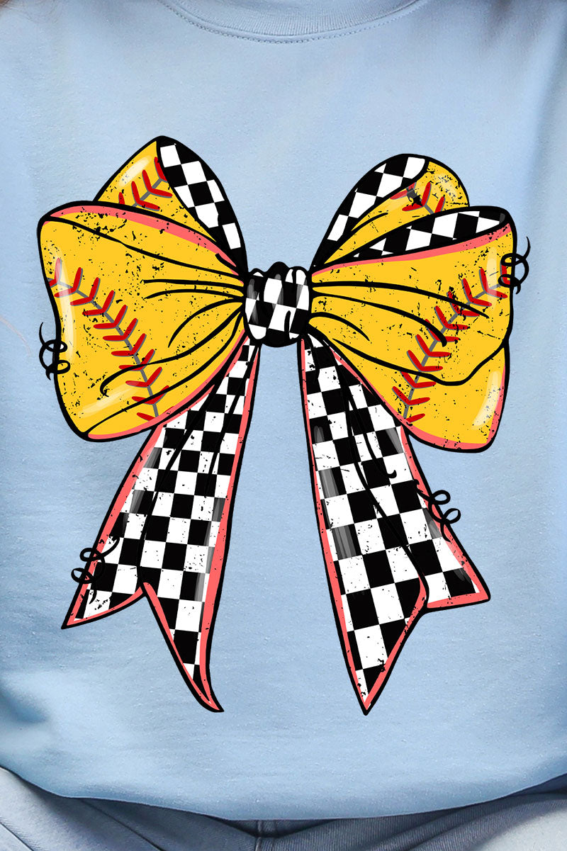 Fastpitch Check Heavy Blend Crew Sweatshirt product image 2