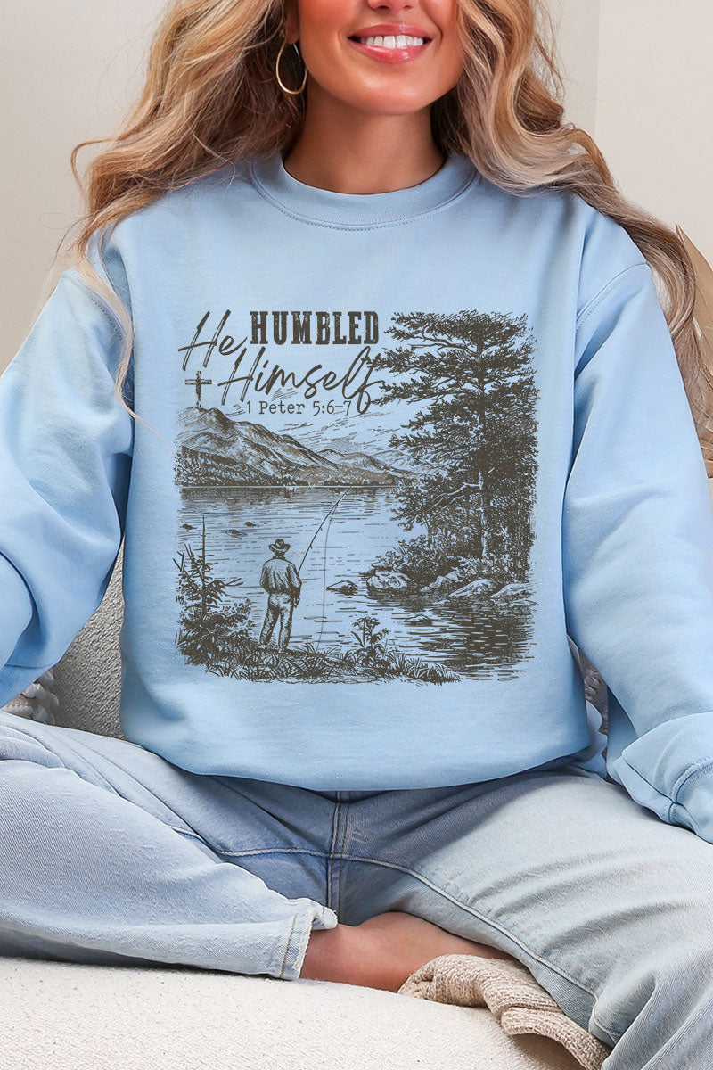 He Humbled Himself Heavy Blend Crew Sweatshirt product image 5