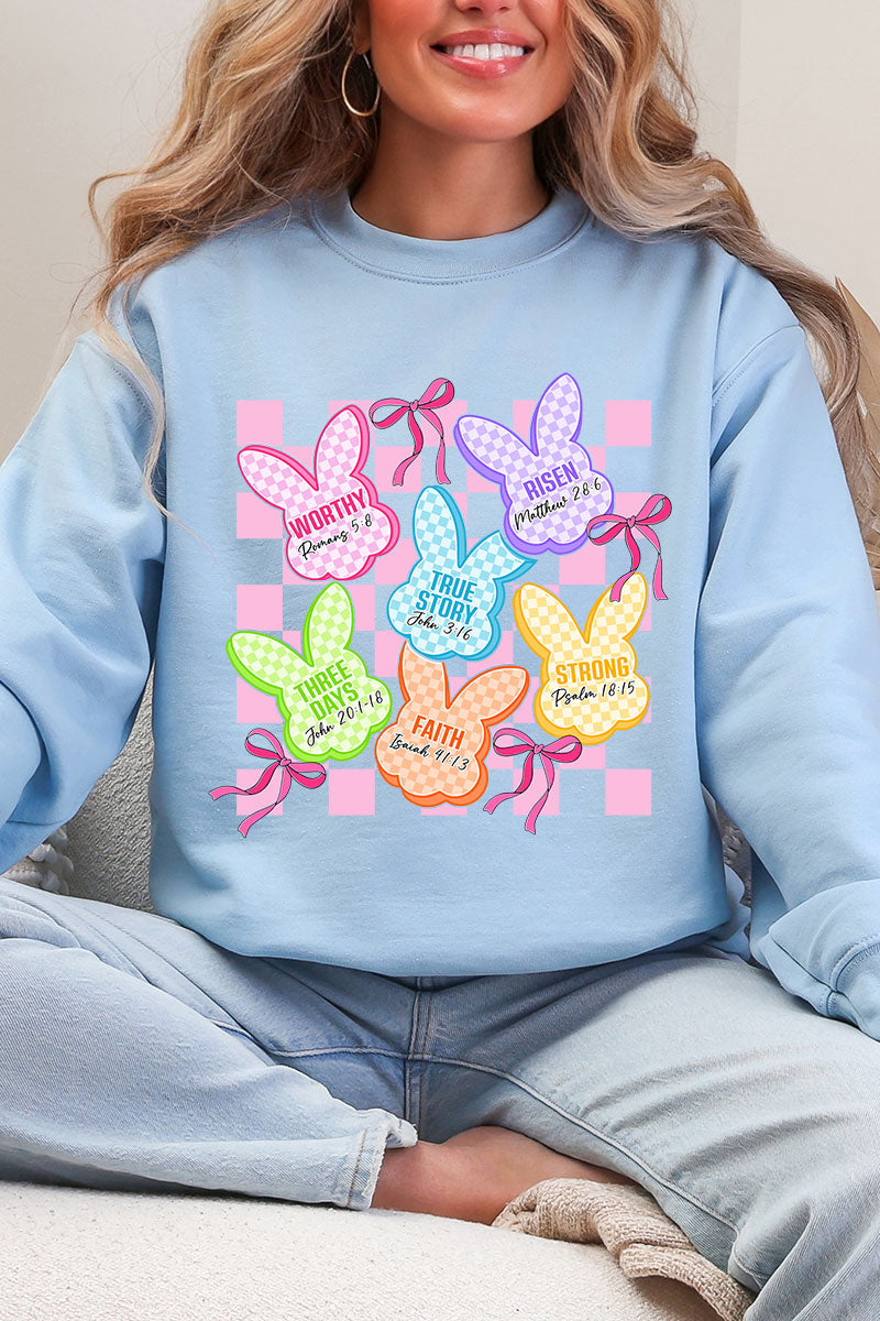 Little Bunnies, Big Faith Heavy Blend Crew Sweatshirt product image 6