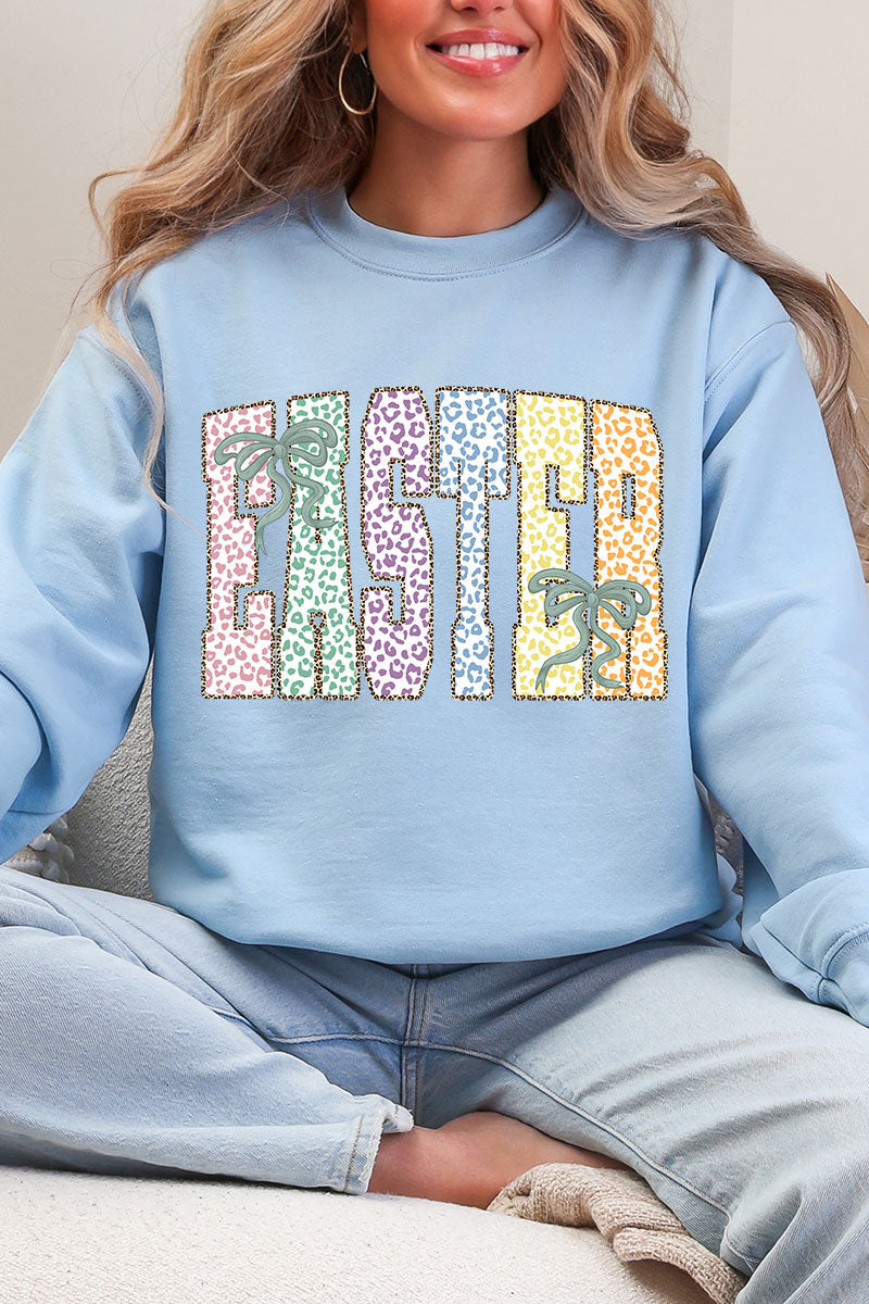 Pastel Easter Coquette Heavy Blend Crew Sweatshirt product image 1