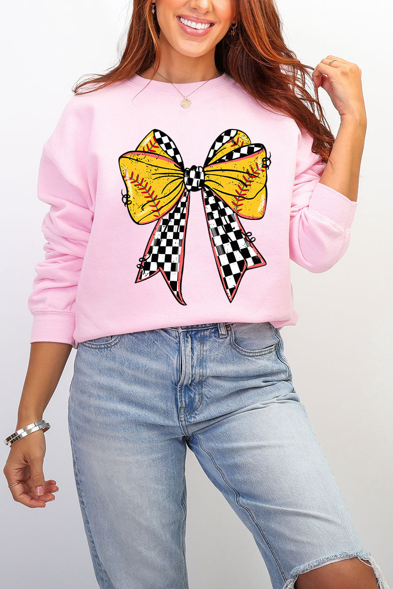 Fastpitch Check Heavy Blend Crew Sweatshirt product image 5