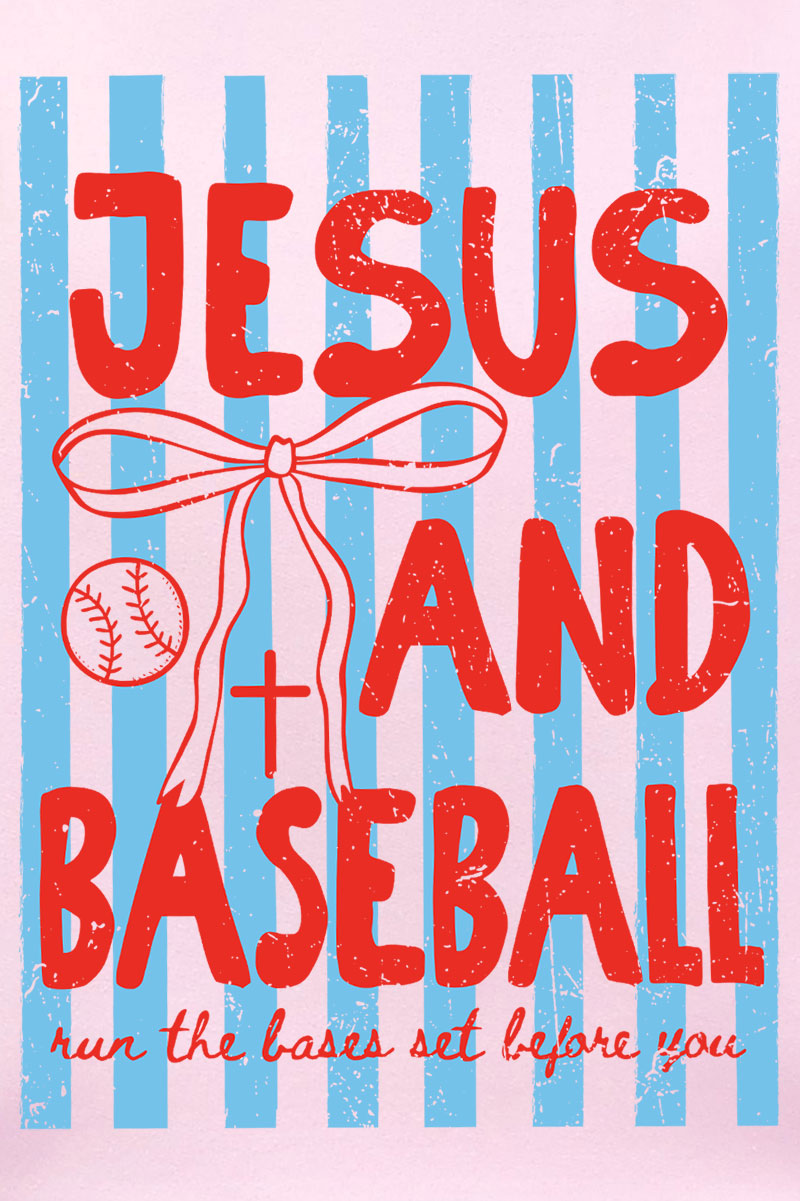 Jesus And Baseball Heavy Blend Crew Sweatshirt product image 2