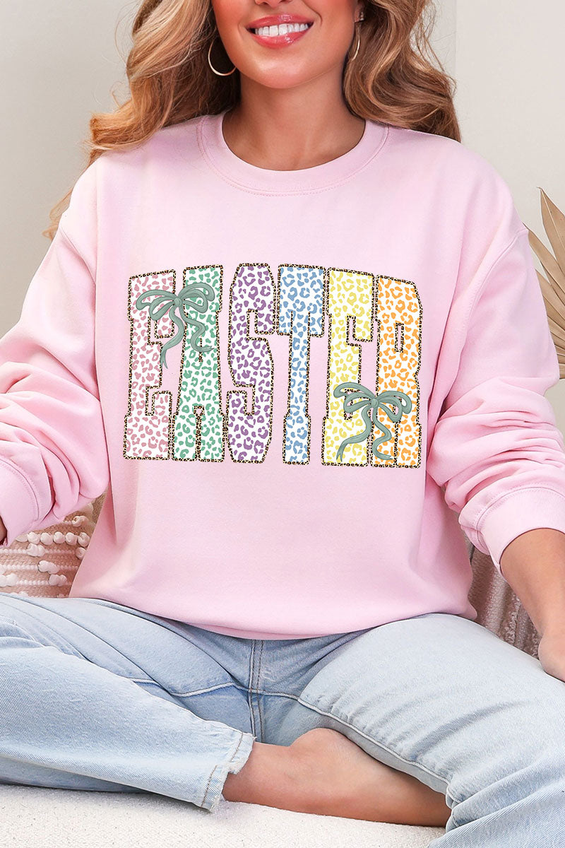 Pastel Easter Coquette Heavy Blend Crew Sweatshirt product image 4