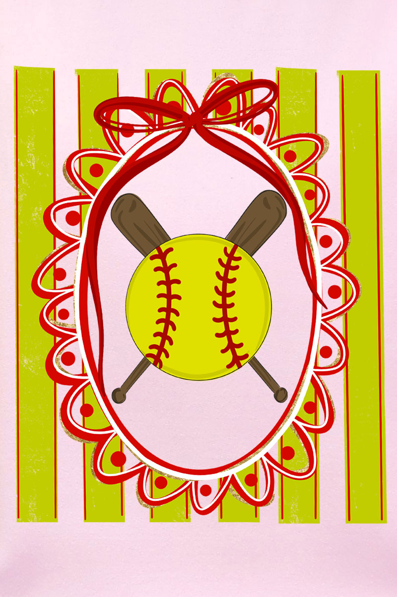 Softball Stripes Heavy Blend Crew Sweatshirt product image 2