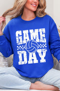 Retro Volleyball Game Day Heavy Blend Crew Sweatshirt product image 1