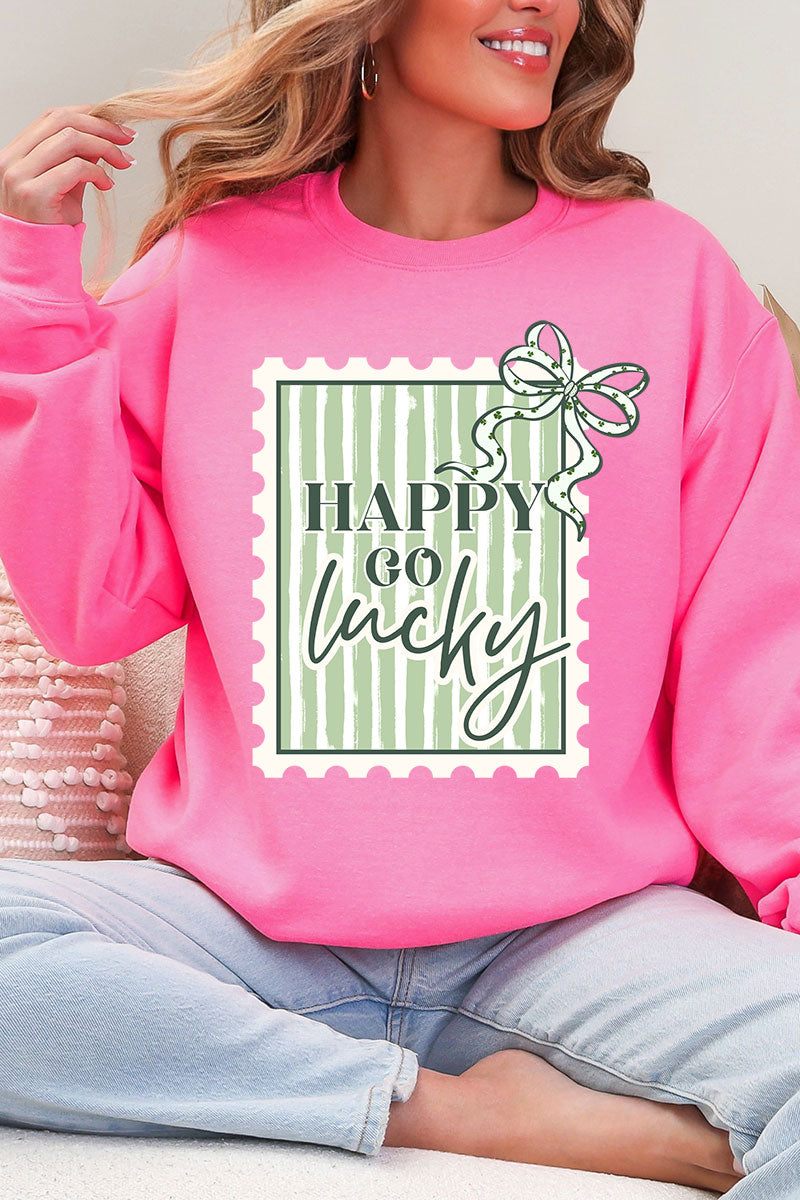 Happy Go Lucky Heavy Blend Crew Sweatshirt product image 1