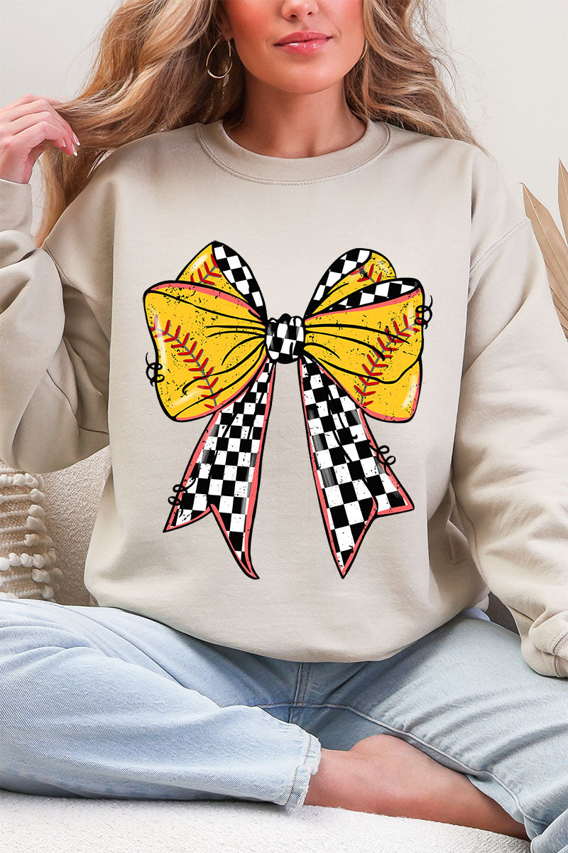 Fastpitch Check Heavy Blend Crew Sweatshirt product image 6