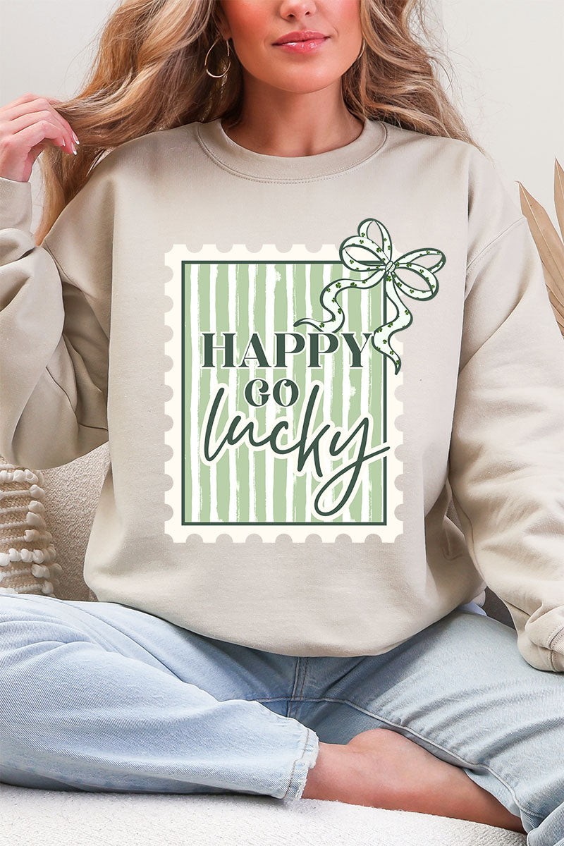 Happy Go Lucky Heavy Blend Crew Sweatshirt product image 6