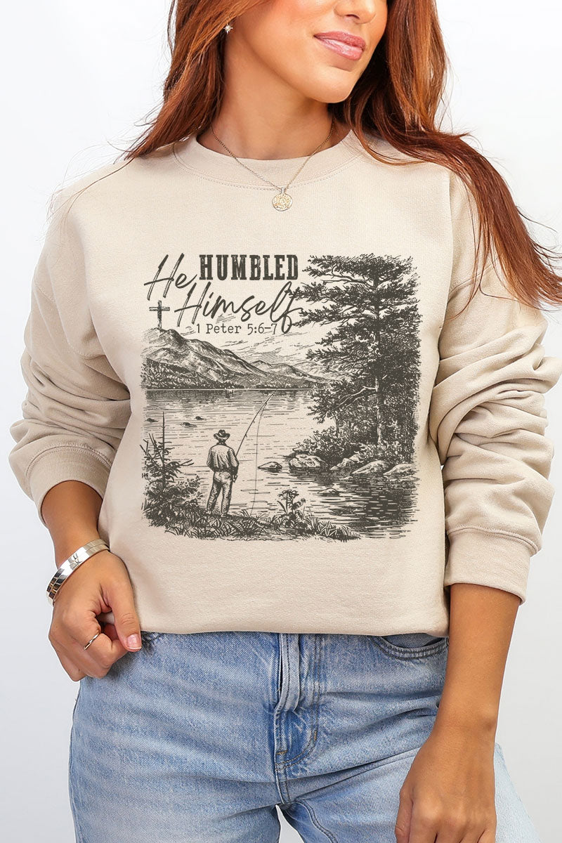 He Humbled Himself Heavy Blend Crew Sweatshirt product image 1