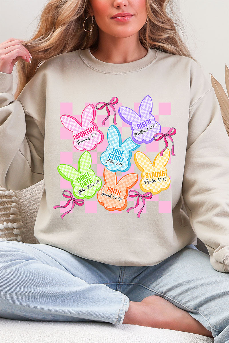 Little Bunnies, Big Faith Heavy Blend Crew Sweatshirt product image 7