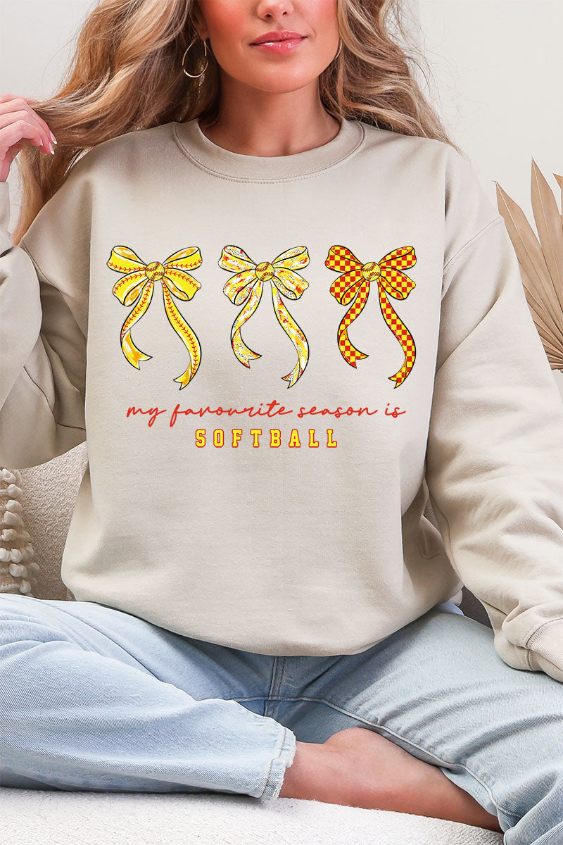 My Favorite Season Is Softball Heavy Blend Crew Sweatshirt product image 4
