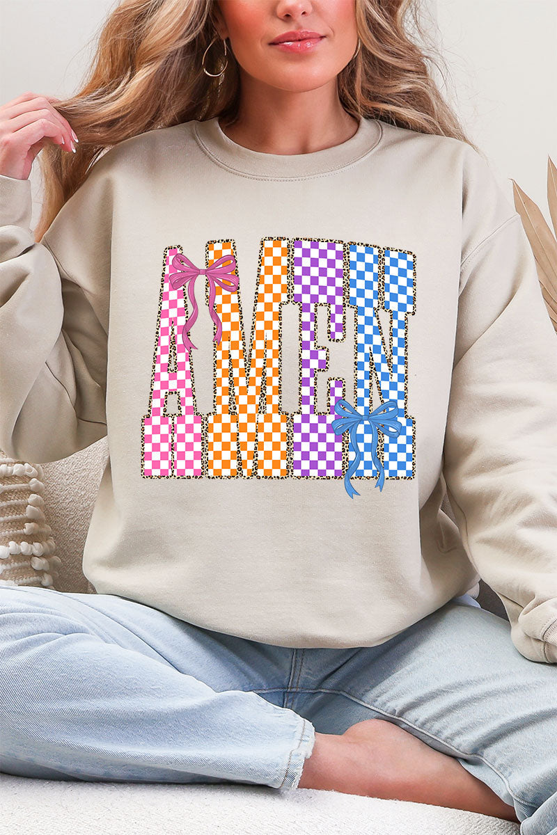 Color Check Amen Heavy Blend Crew Sweatshirt product image 5
