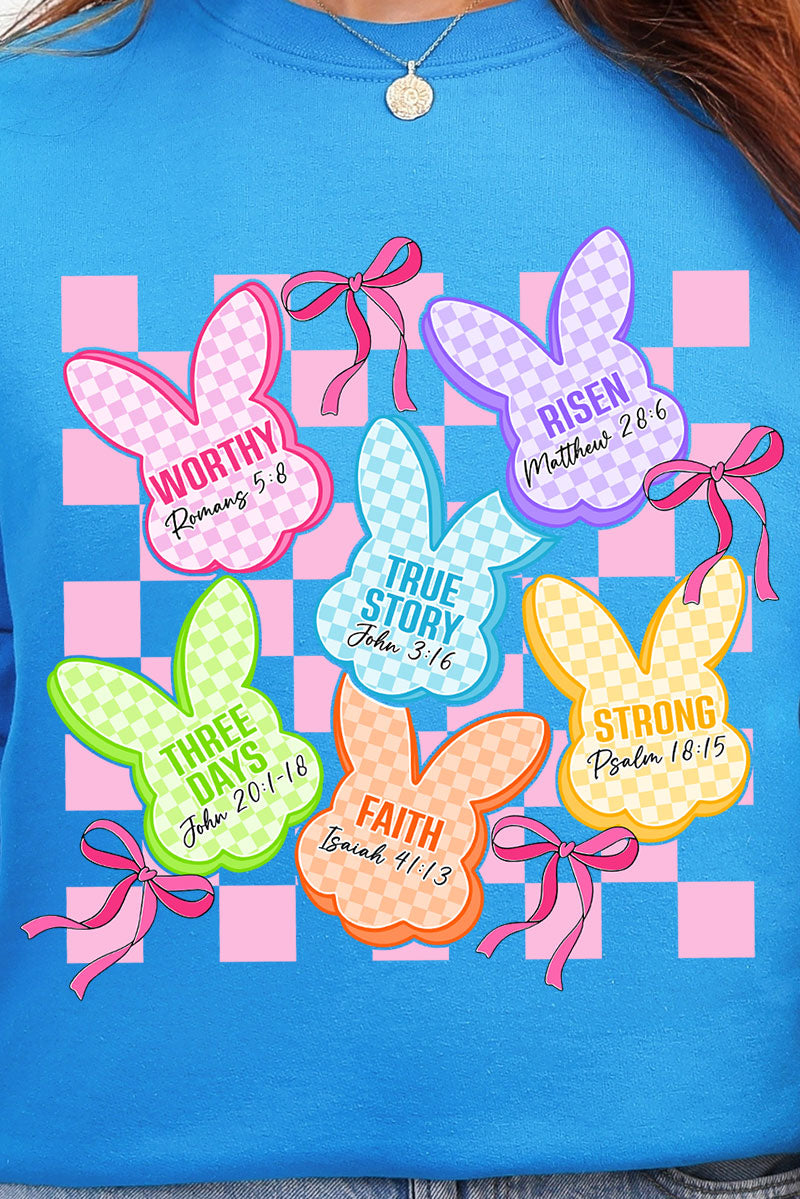 Little Bunnies, Big Faith Heavy Blend Crew Sweatshirt product image 2