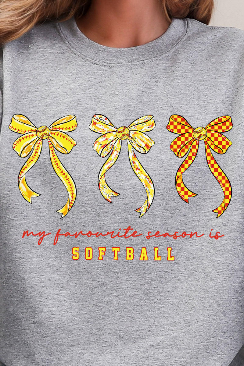 My Favorite Season Is Softball Heavy Blend Crew Sweatshirt product image 2
