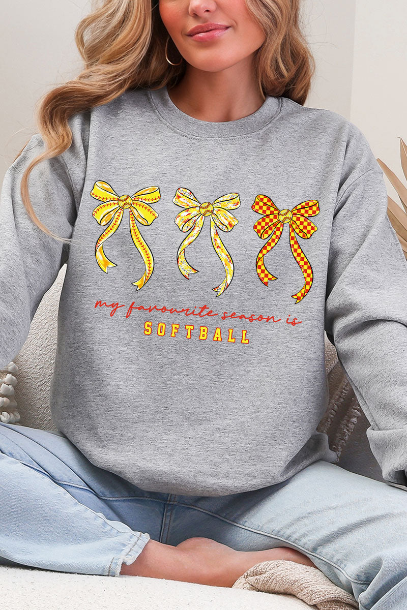 My Favorite Season Is Softball Heavy Blend Crew Sweatshirt product image 1