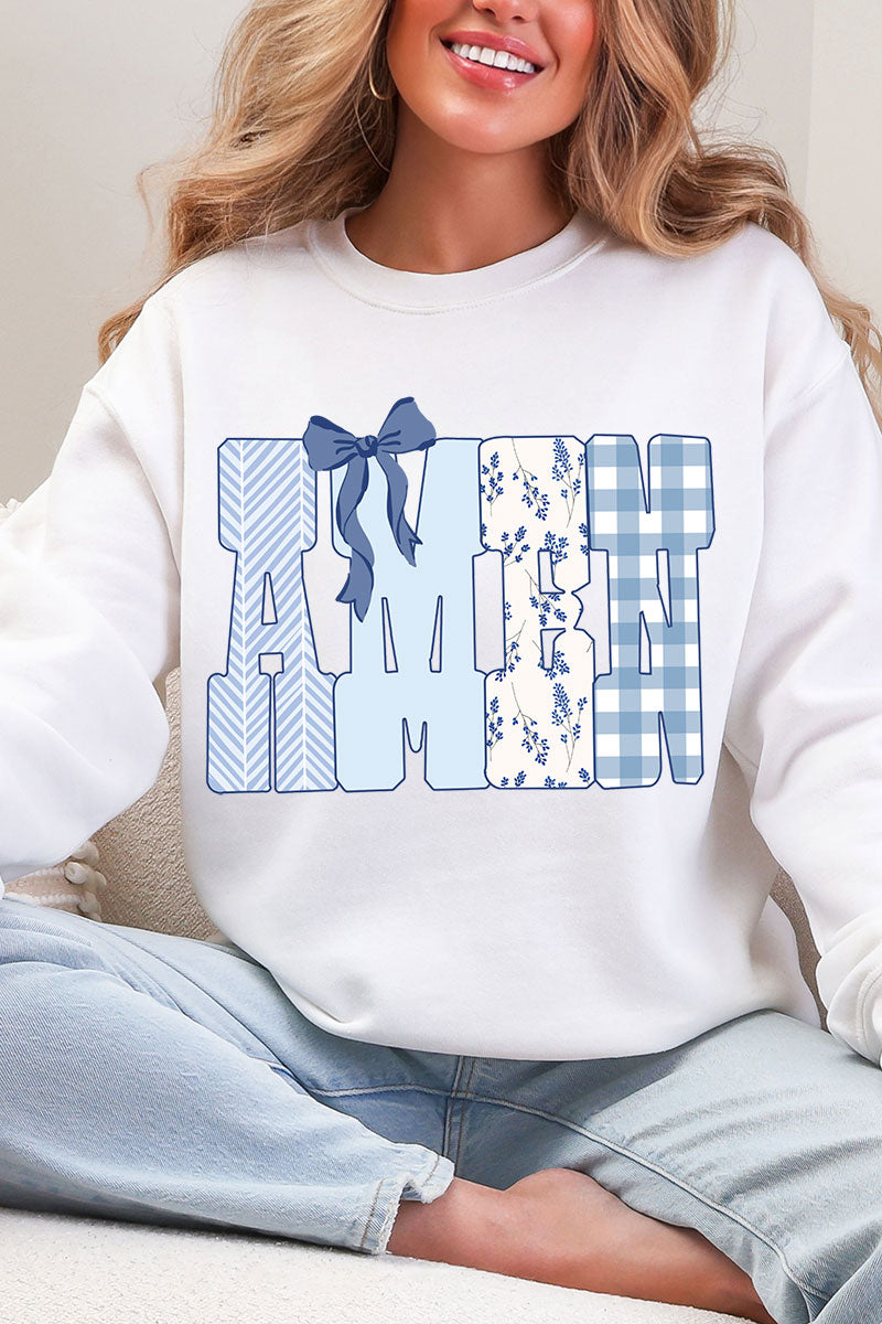 Sunday Blue Amen Heavy Blend Crew Sweatshirt product image 1