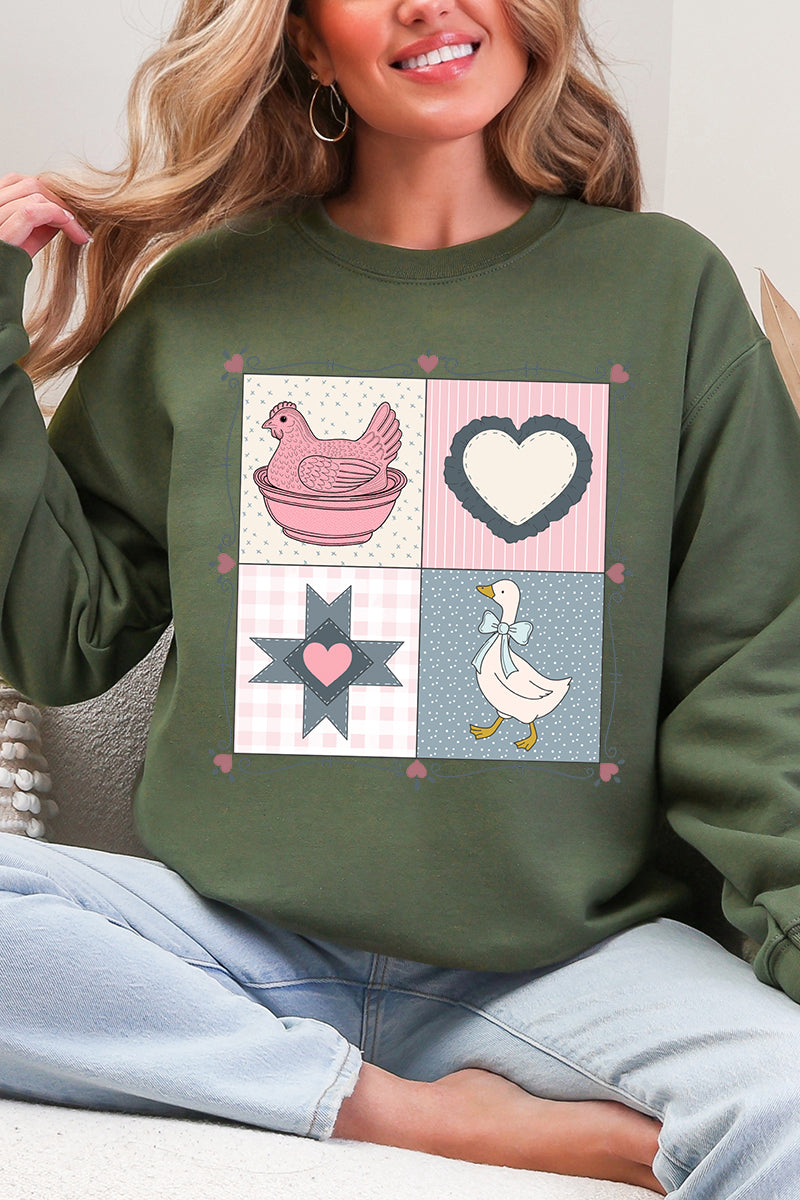 Side Bows Heartfelt Goose Heavy Blend Crew Sweatshirt product image 3