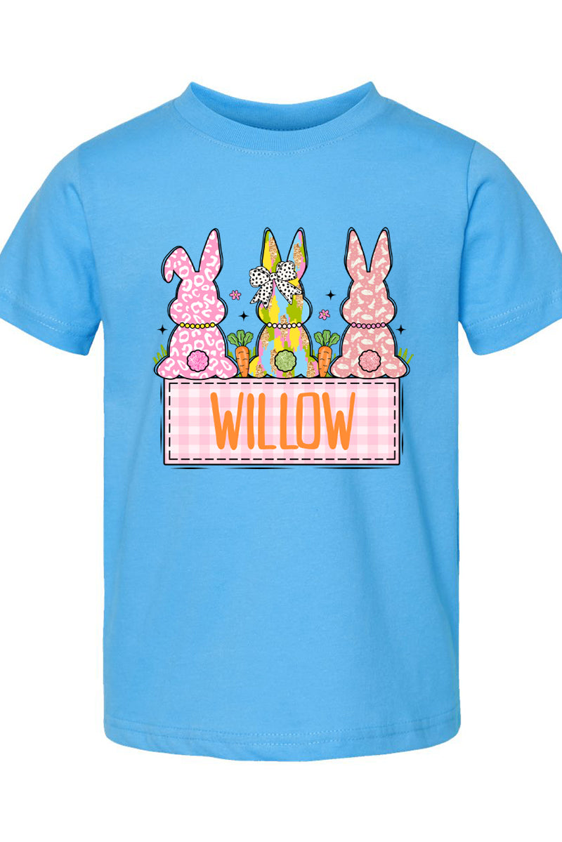 Toddler Personalized Brushstroke Bunny Fine Jersey Tee product image 1