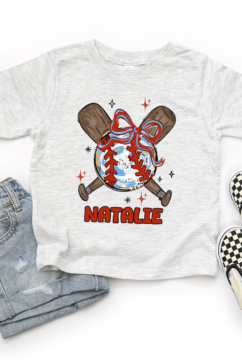 Toddler Personalized Coquette Home Run Hitter Fine Jersey product image 3