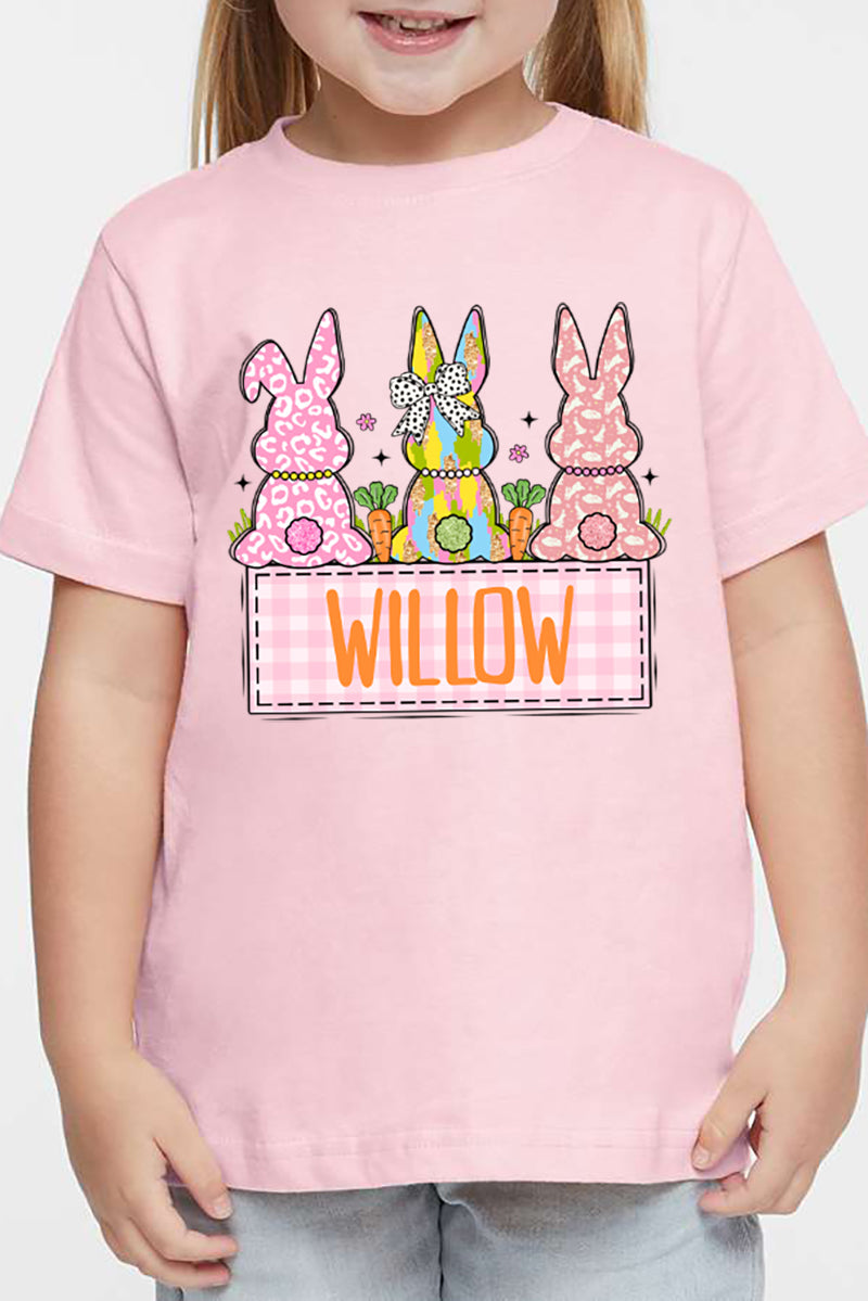 Toddler Personalized Brushstroke Bunny Fine Jersey Tee product image 2