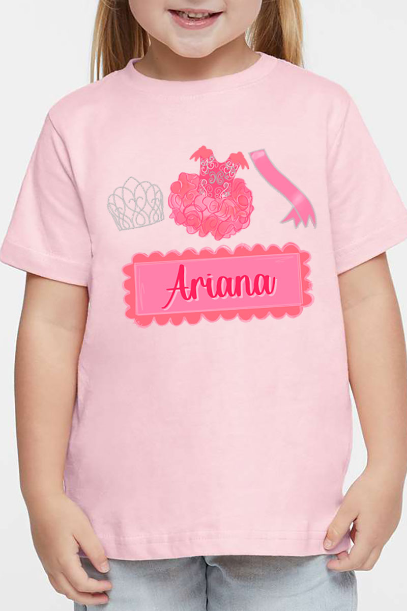 Toddler Personalized Crowned Cutie Fine Jersey Tee product image 3