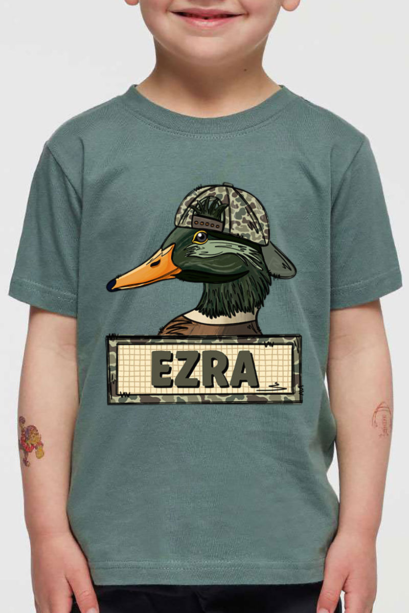 Toddler Personalized Little Mallard Fine Jersey Tee product image 1