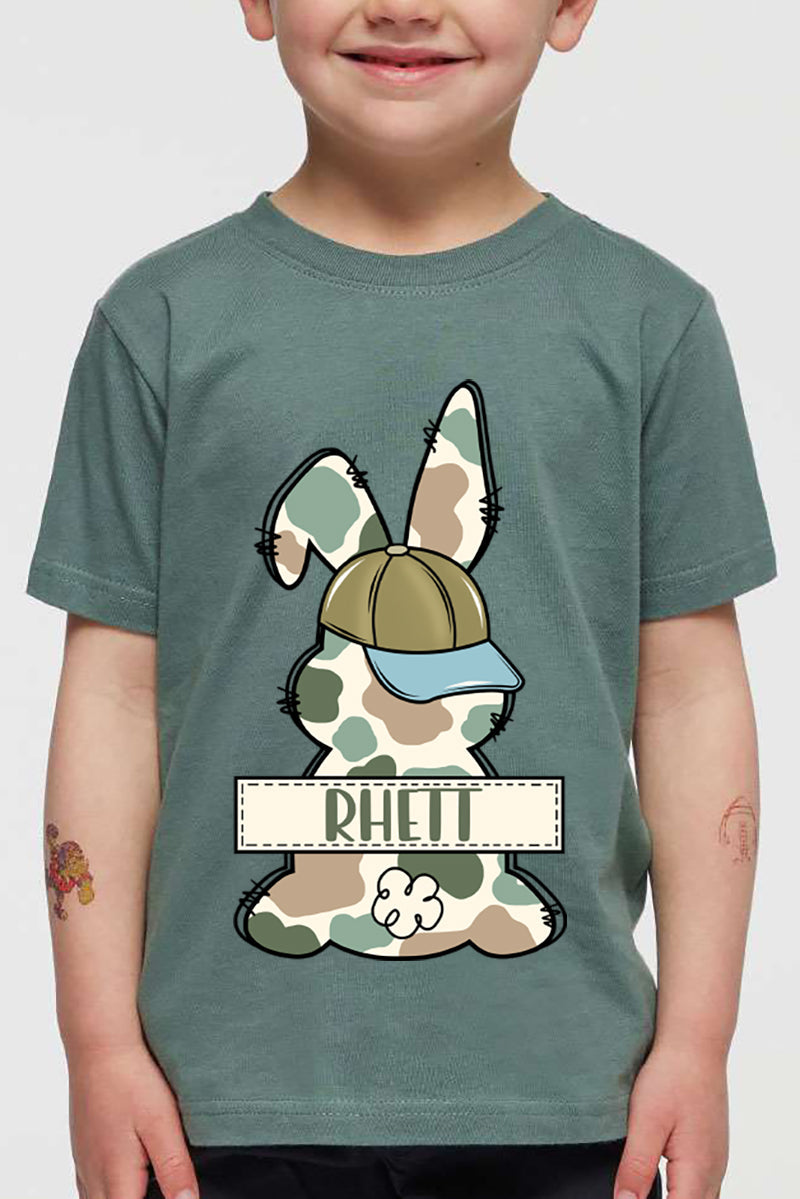 Toddler Personalized Camo Bunny Fine Jersey Tee product image 1