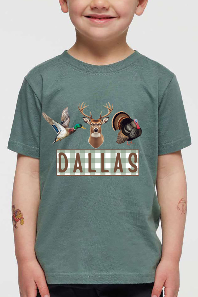 Toddler Personalized Hunting Trio Fine Jersey Tee product image 3