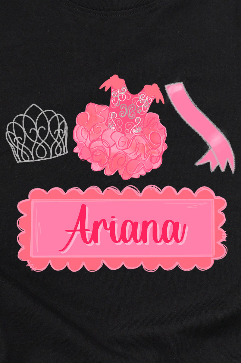 Toddler Personalized Crowned Cutie Fine Jersey Tee product image 2