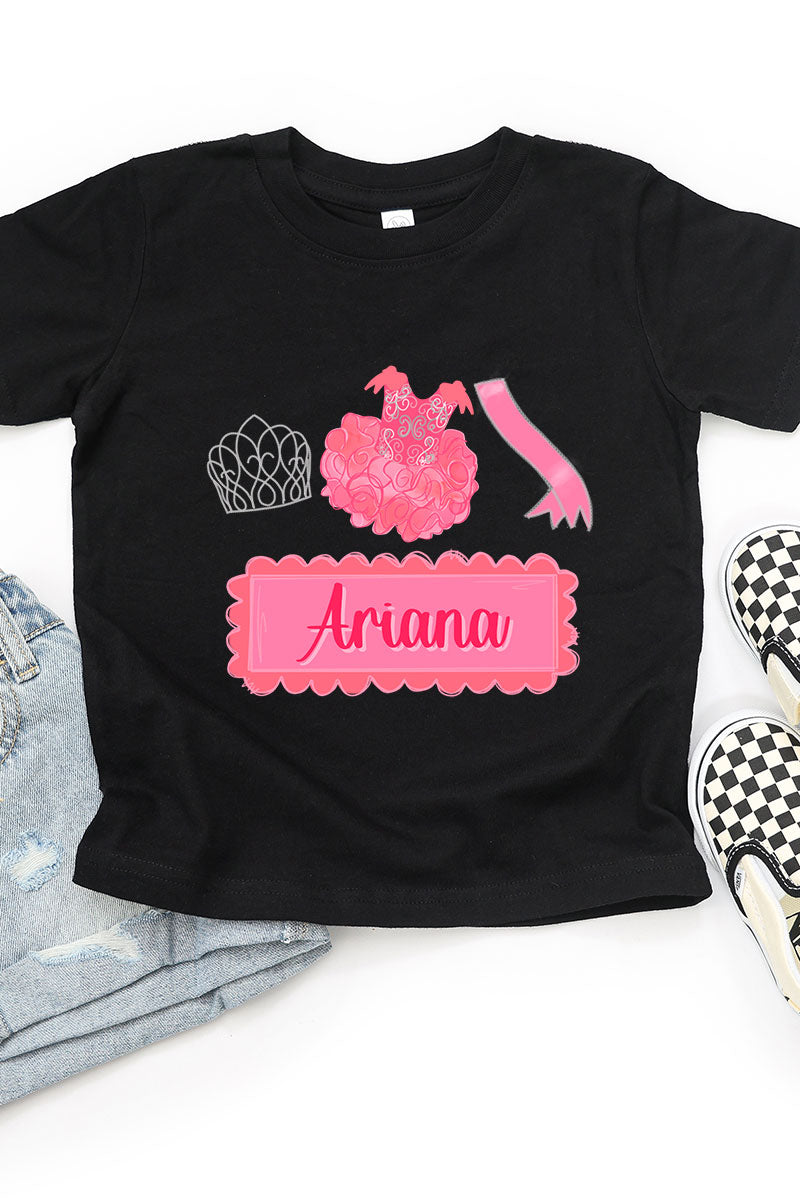 Toddler Personalized Crowned Cutie Fine Jersey Tee product image 1