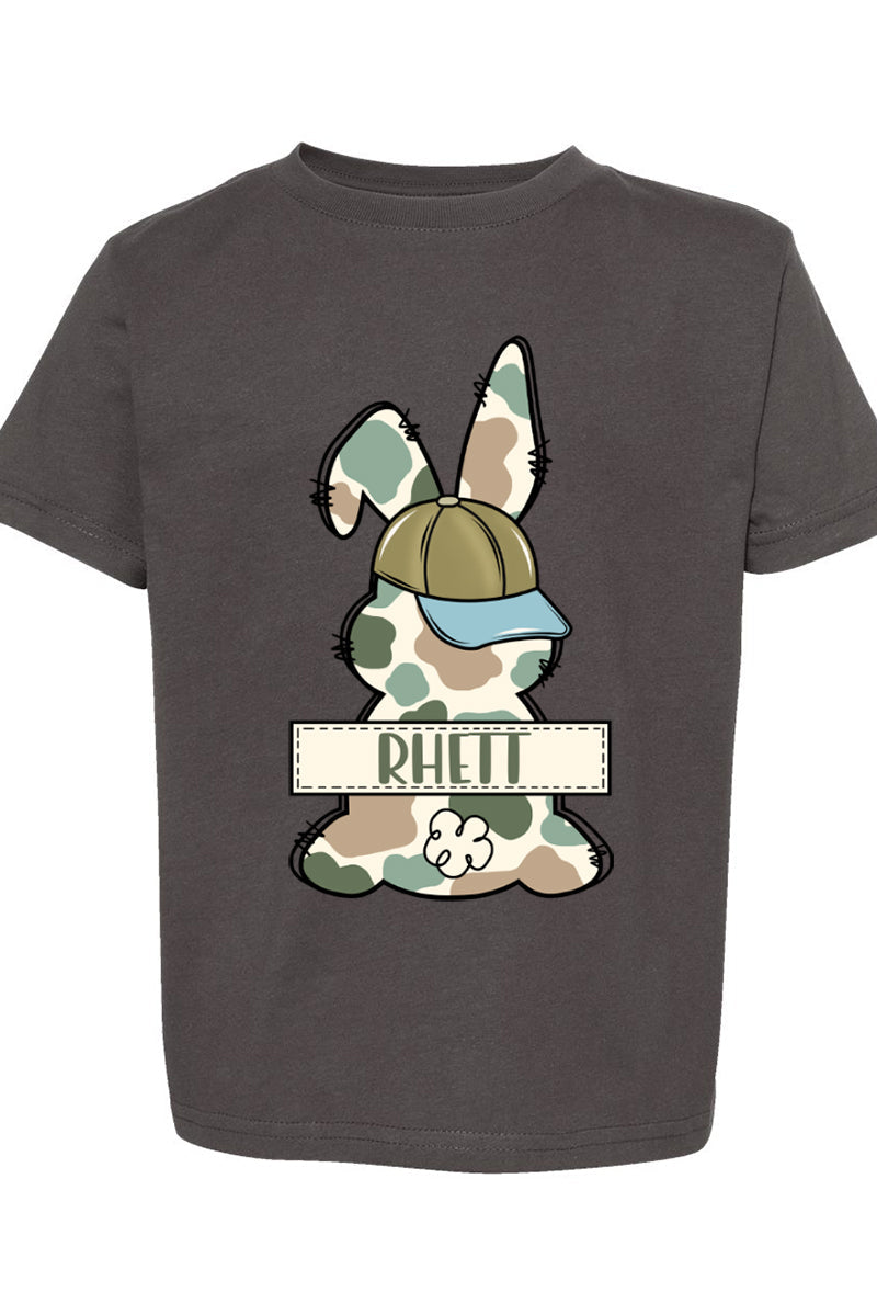 Toddler Personalized Camo Bunny Fine Jersey Tee product image 2