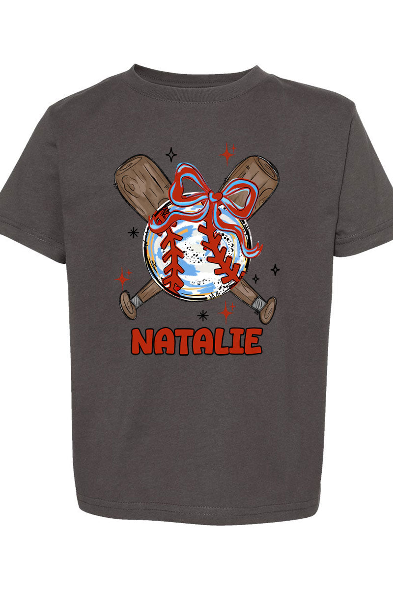 Toddler Personalized Coquette Home Run Hitter Fine Jersey product image 4