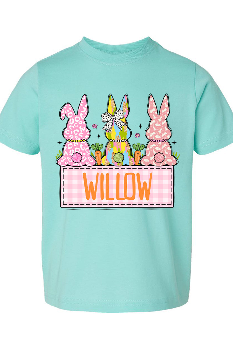 Toddler Personalized Brushstroke Bunny Fine Jersey Tee product image 4
