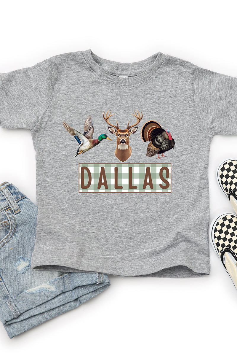 Toddler Personalized Hunting Trio Fine Jersey Tee product image 1