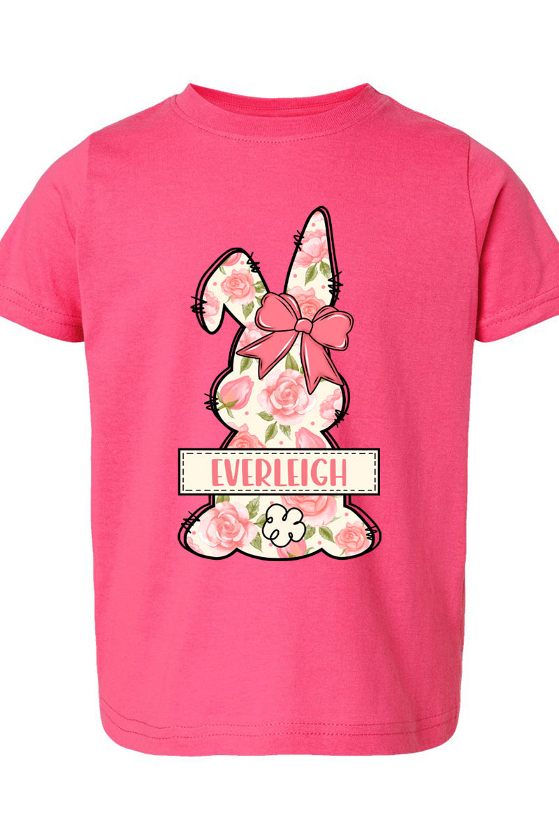 Toddler Personalized Blush Bunny Fine Jersey Tee product image 1