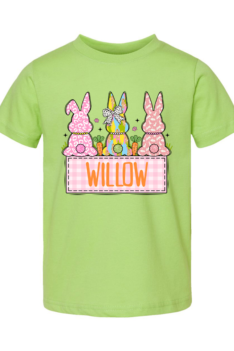 Toddler Personalized Brushstroke Bunny Fine Jersey Tee product image 5