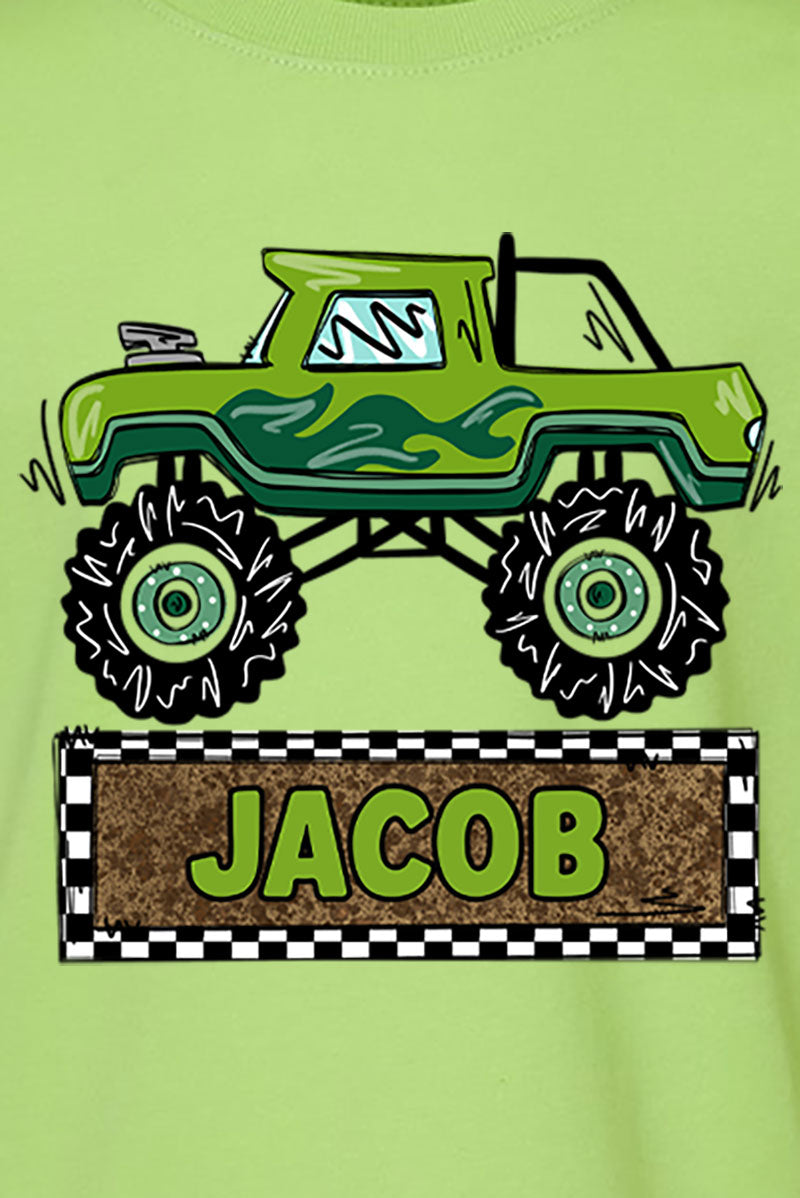 Toddler Personalized Monster Truck Mash Fine Jersey Tee product image 2