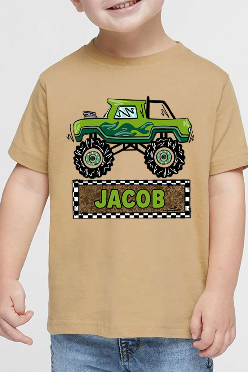 Toddler Personalized Monster Truck Mash Fine Jersey Tee product image 6
