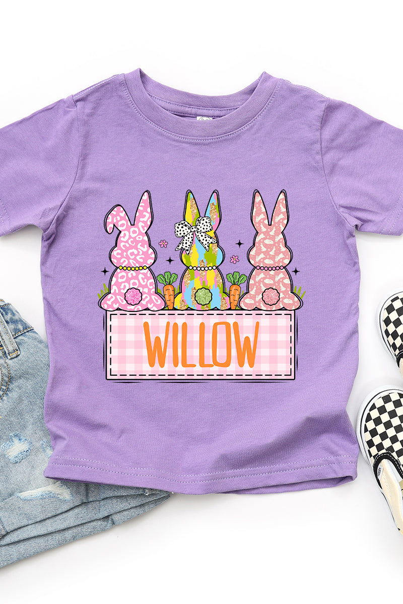 Toddler Personalized Brushstroke Bunny Fine Jersey Tee product image 6