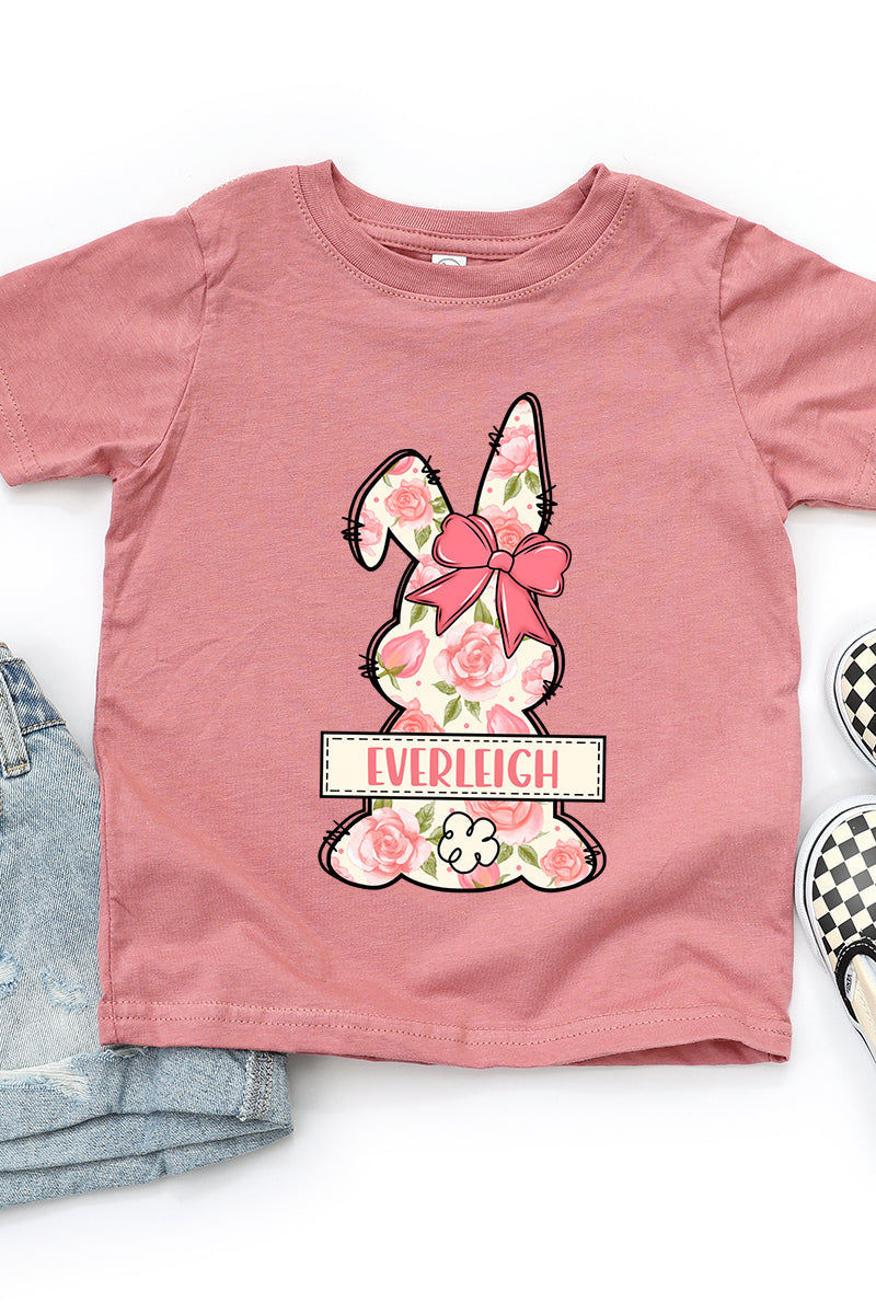 Toddler Personalized Blush Bunny Fine Jersey Tee product image 2