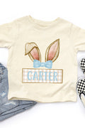 Toddler Personalized Blue Coquette Bunny Ears Fine Jersey product image 1