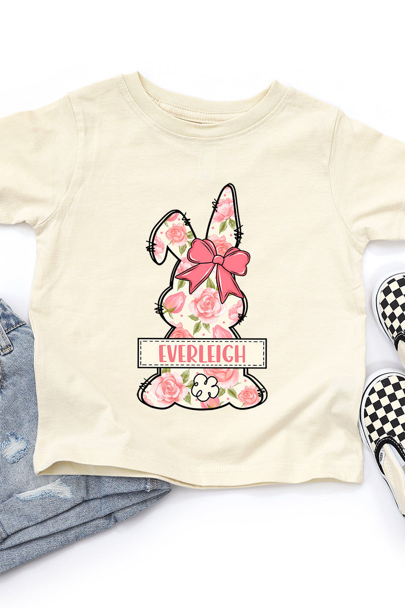 Toddler Personalized Blush Bunny Fine Jersey Tee product image 3