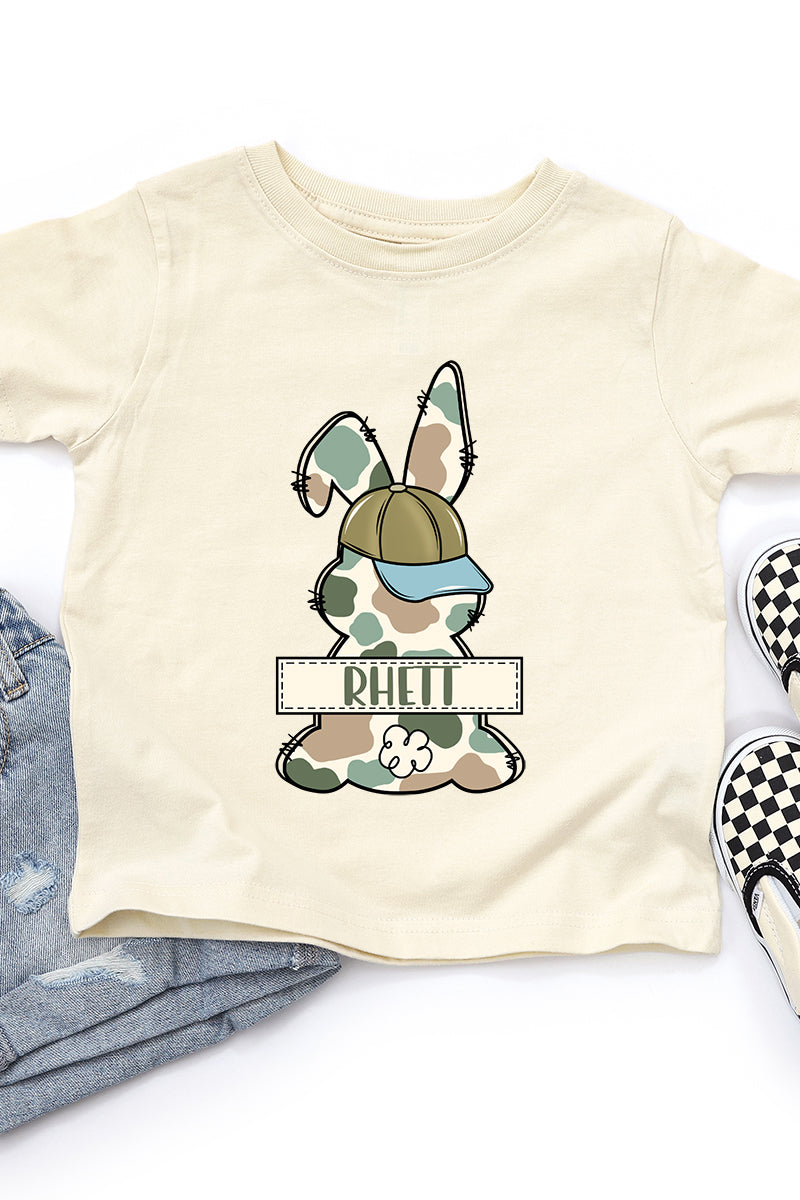 Toddler Personalized Camo Bunny Fine Jersey Tee product image 5